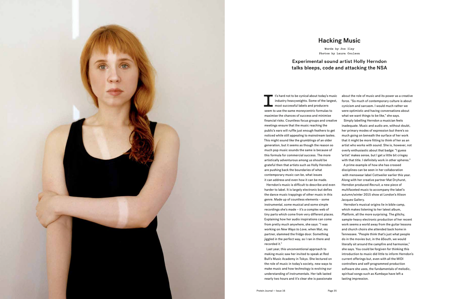 PROTEIN JOURNAL #16 (HOLLY HERNDON)