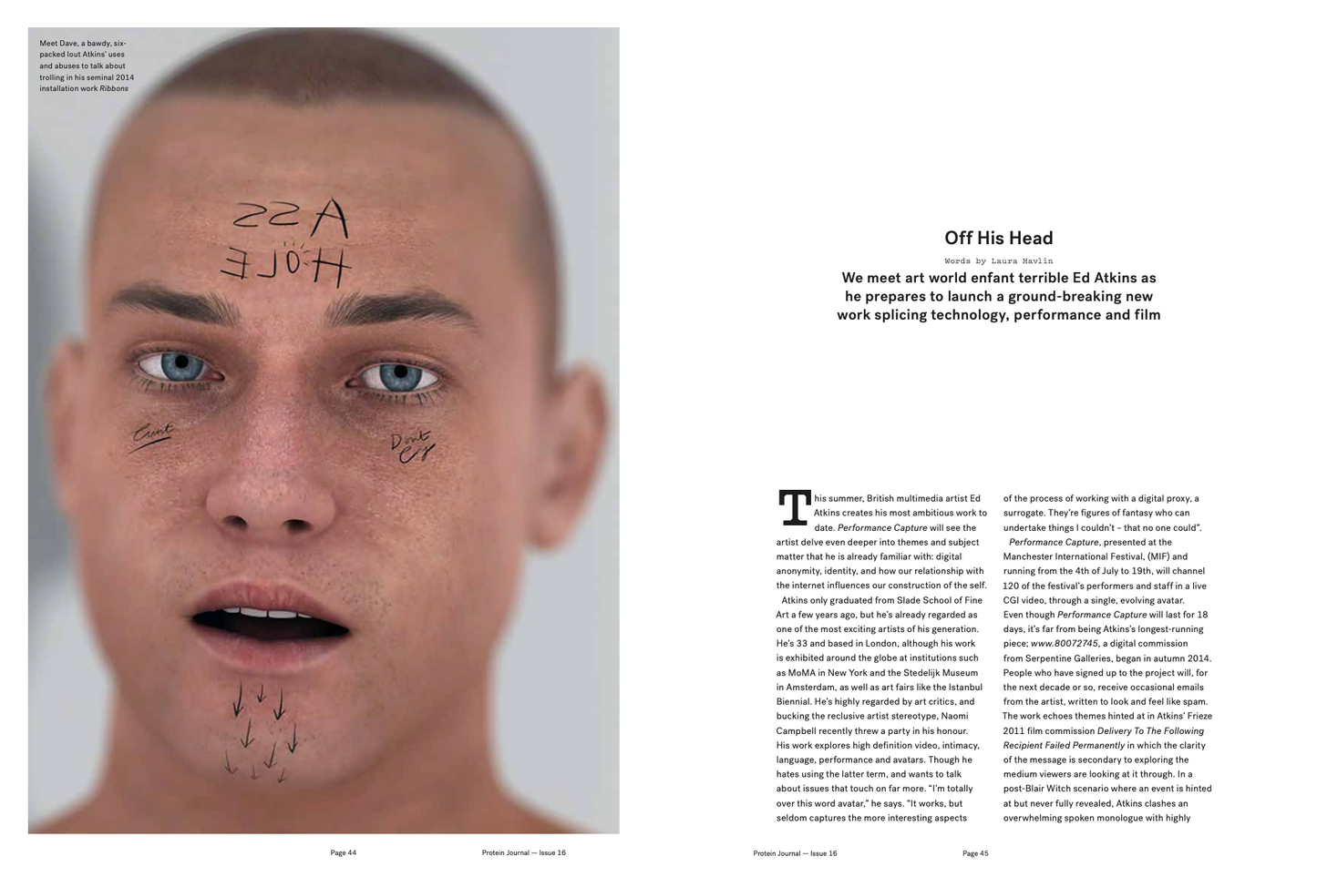 PROTEIN JOURNAL #16 (HOLLY HERNDON)