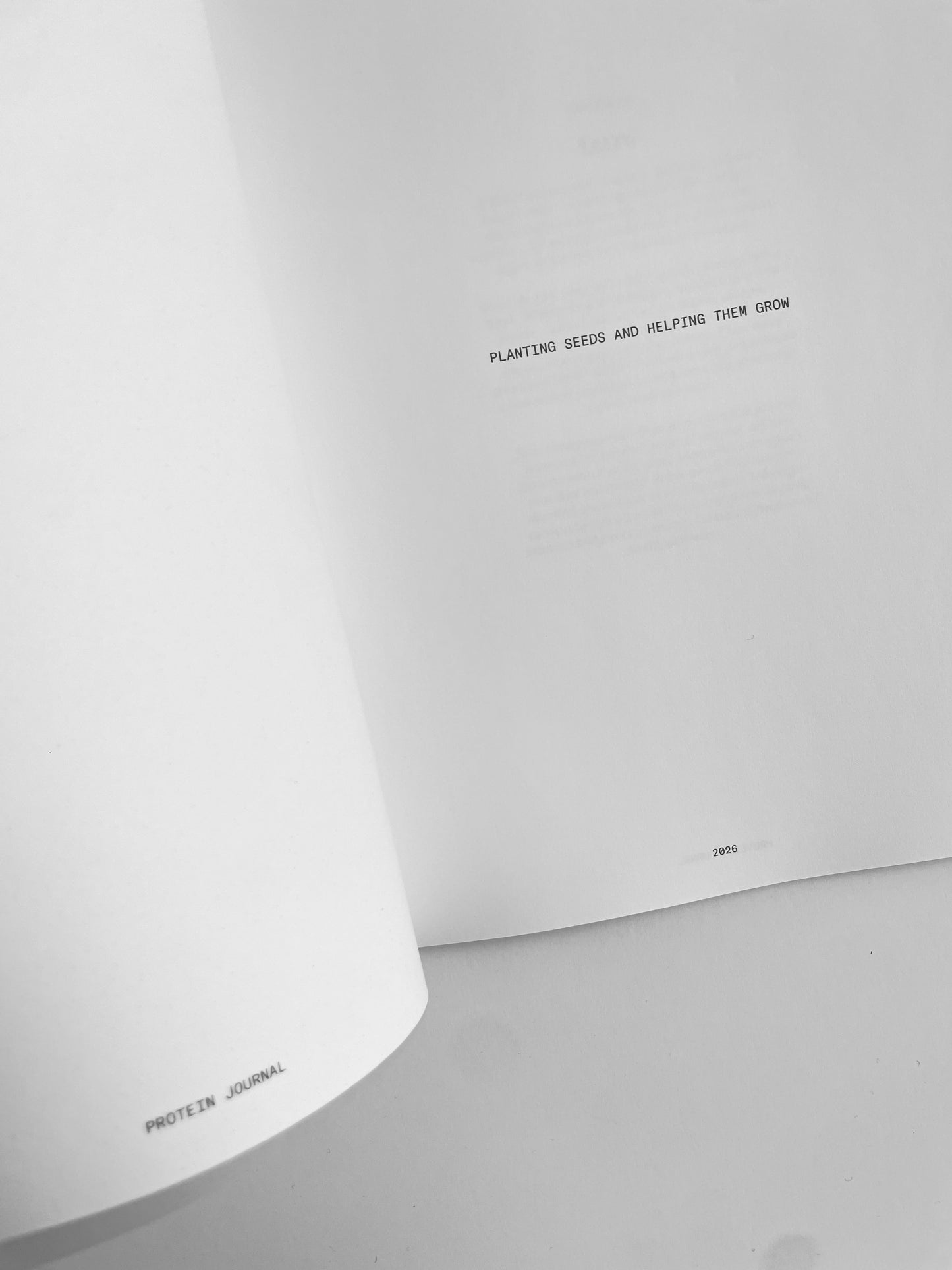 PROTEIN JOURNAL 2026