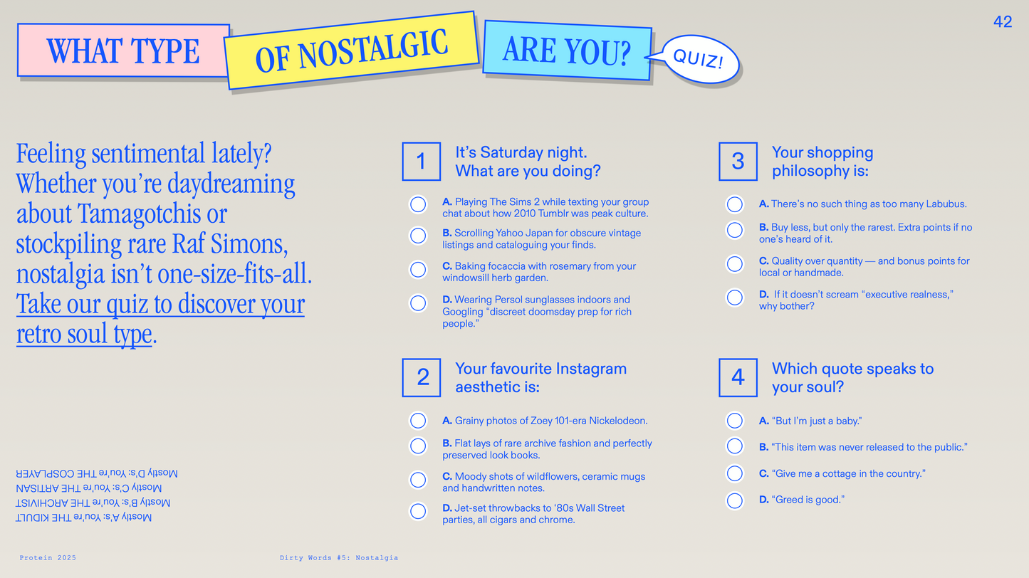 DIRTY WORDS #5 [NOSTALGIA]