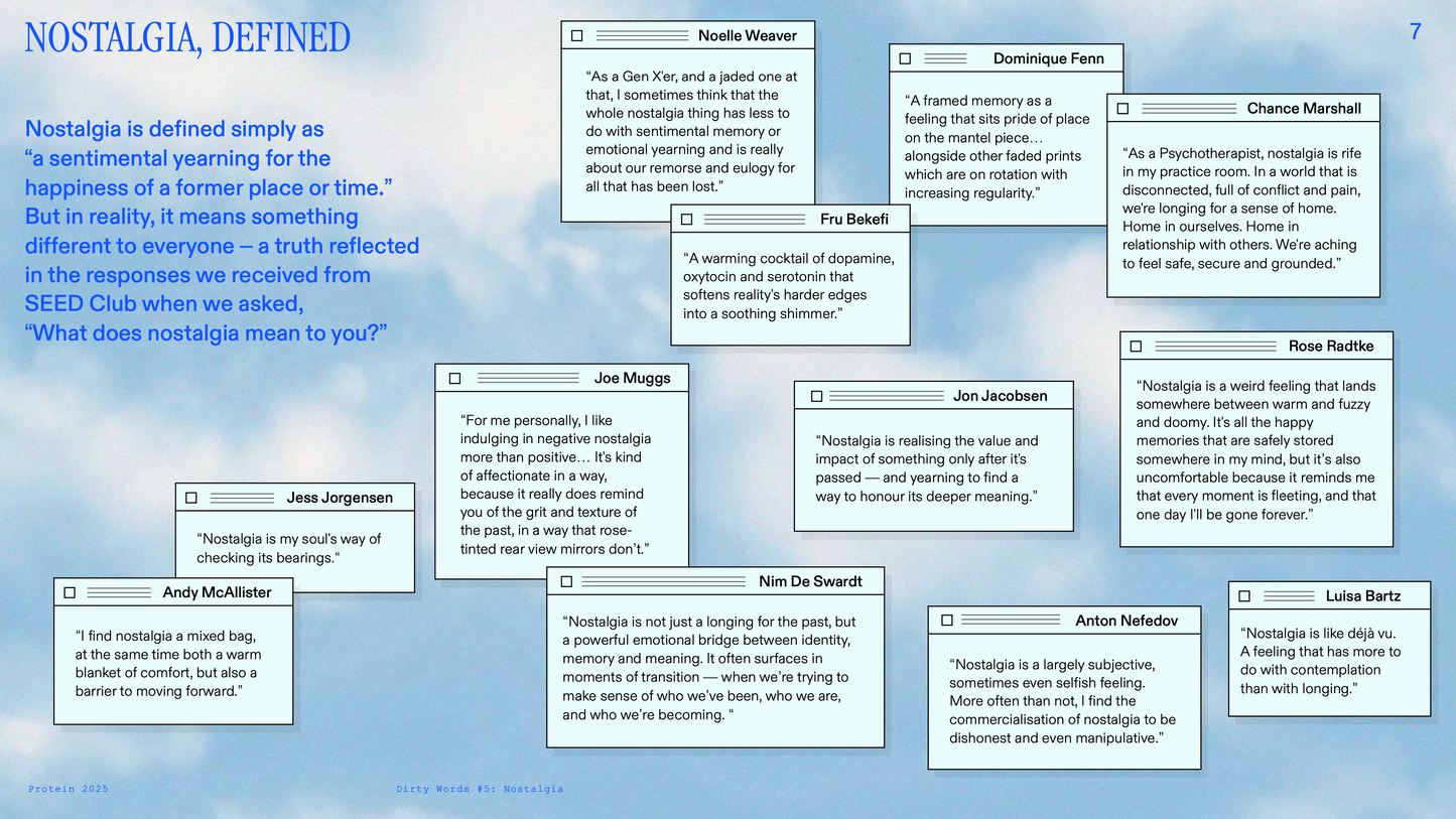 DIRTY WORDS #5 [NOSTALGIA]