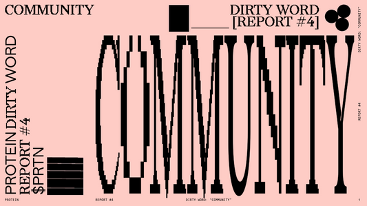 DIRTY WORDS #4 [COMMUNITY]