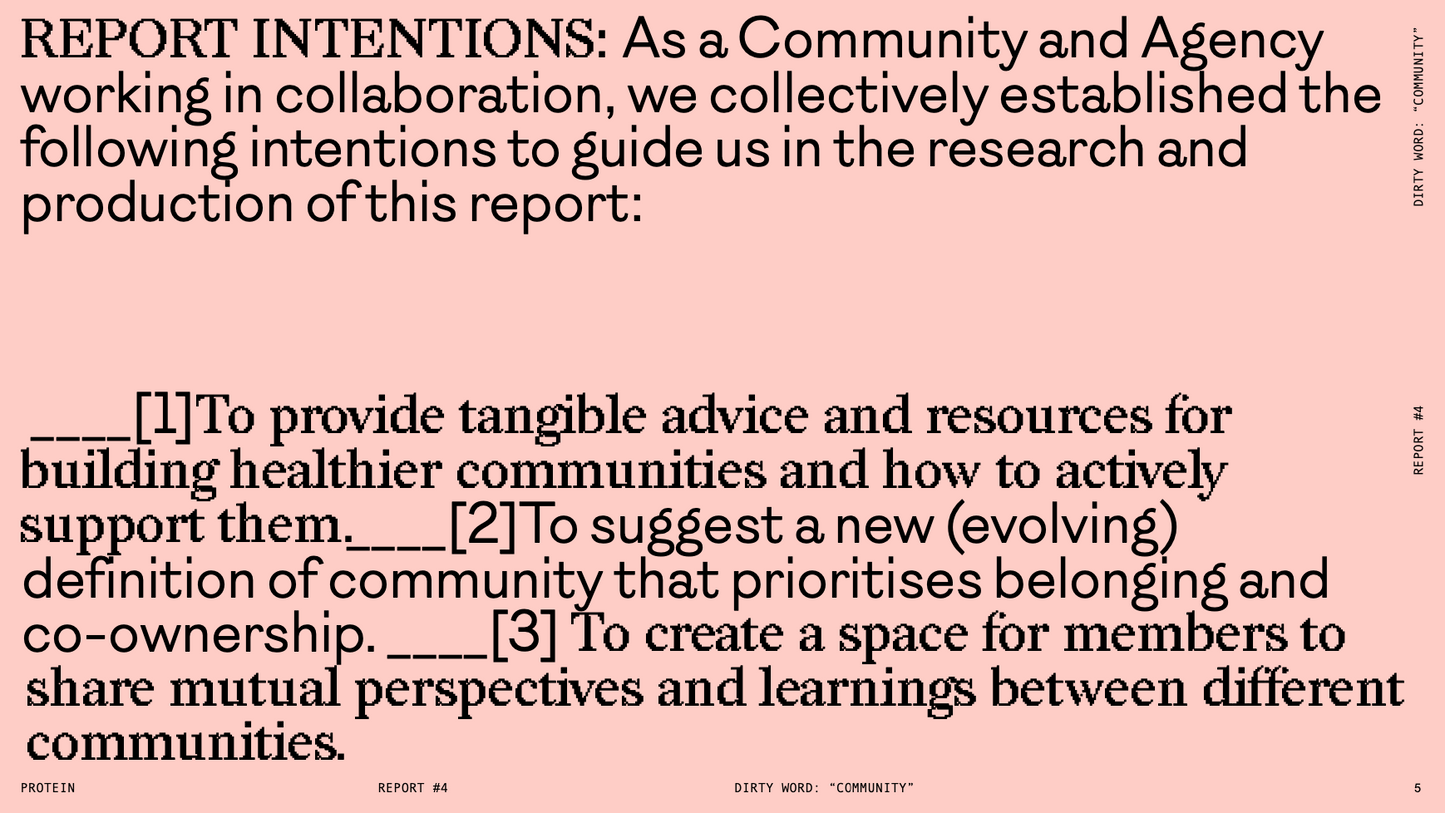 DIRTY WORDS #4 [COMMUNITY]